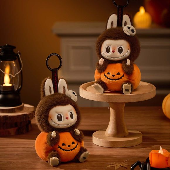 POP MART Labubu Happy Halloween Party Series Sitting Pumpkin Plush