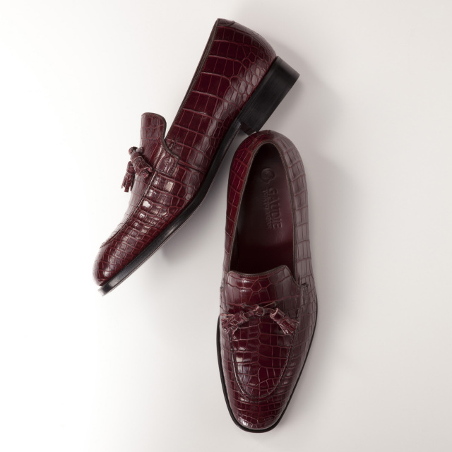 クロコダイル タッセルローファーシューズ[LE1509] クロコダイルレザー