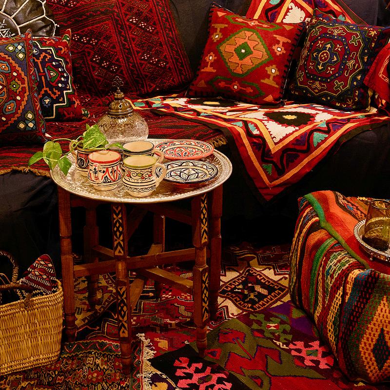 モロッコティーテーブル 折りたたみ式サイドテーブル｜マライカ公式通販