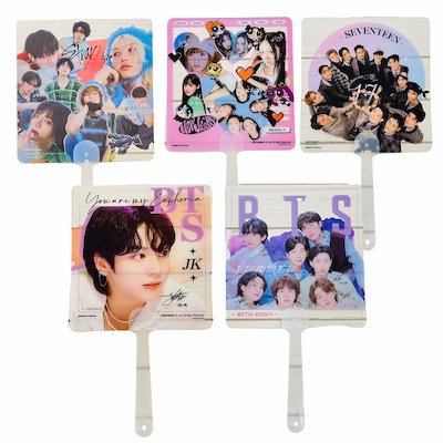 Qoo10] 透明 うちわ 四角 BTS JUNGKO : KPOP
