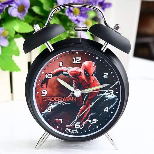 Qoo10] スパイダーマン シンプルな目覚まし時計