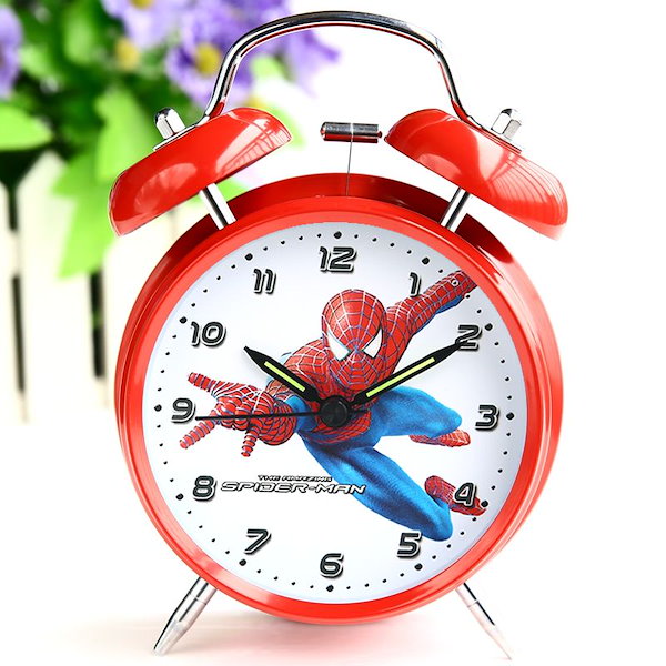Qoo10] スパイダーマン シンプルな目覚まし時計