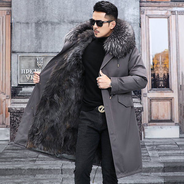 Qoo10] 超人気 メンズ モッズコート 裏起毛 裏