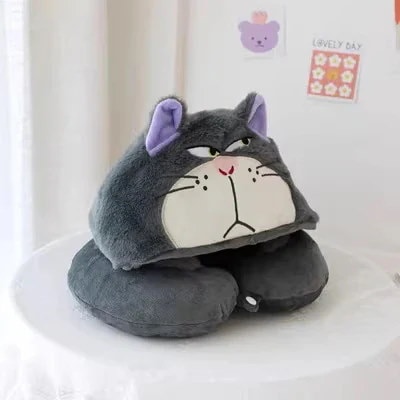 Qoo10] かわいい漫画ルシファーフード付きu字型枕