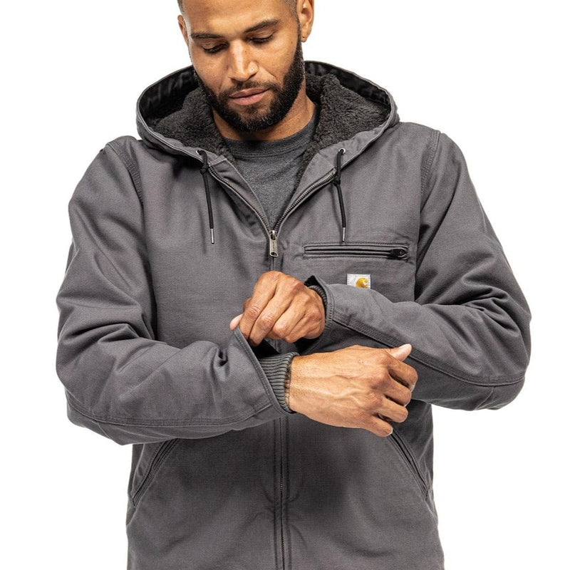 Carhartt Sherpa-Lined Relaxed Fit Washed Duck Jacket | Gemplers