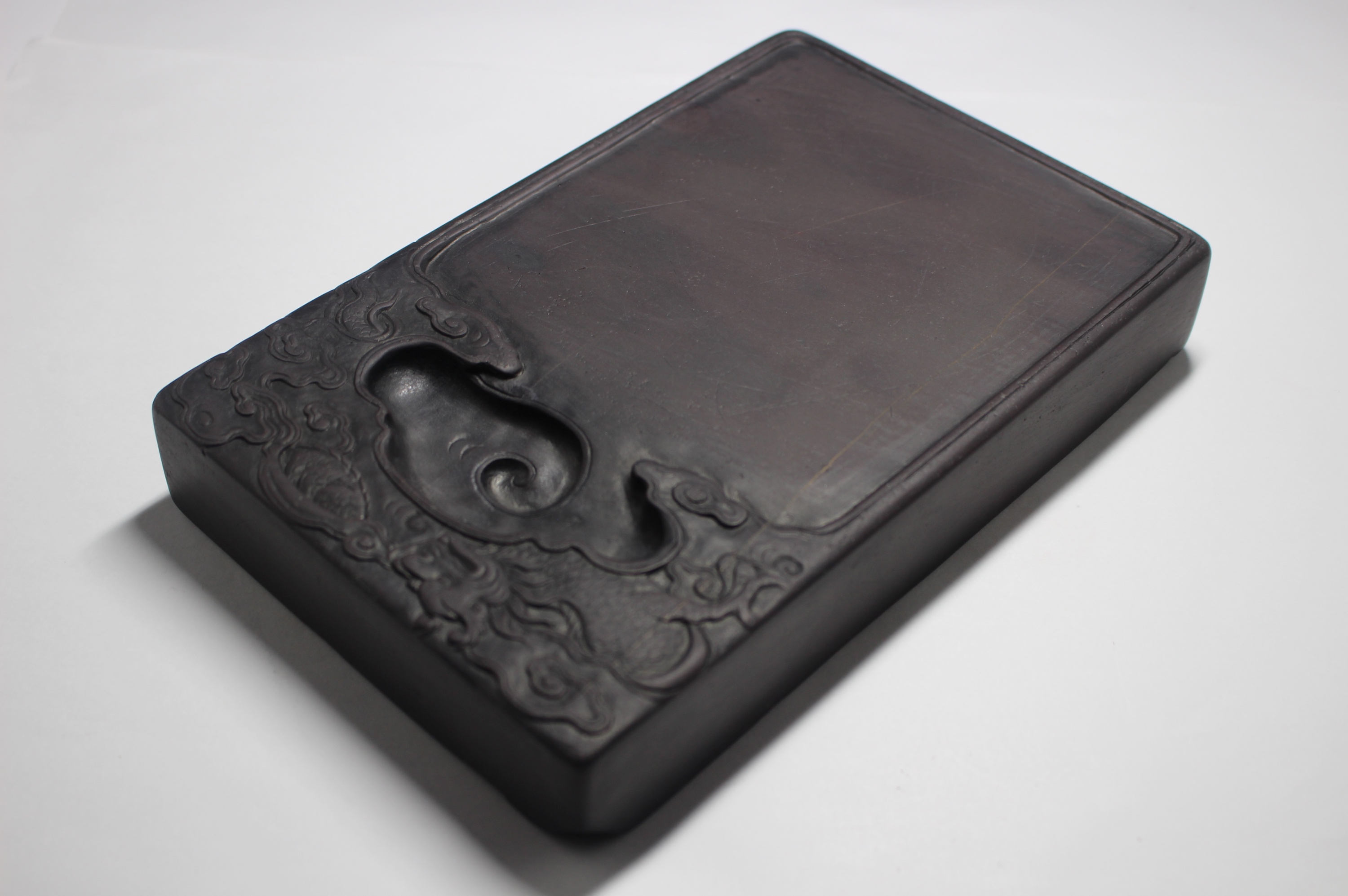 処分価格 旧坑老坑端渓水巌硯「井田硯」 氷紋・銀線・