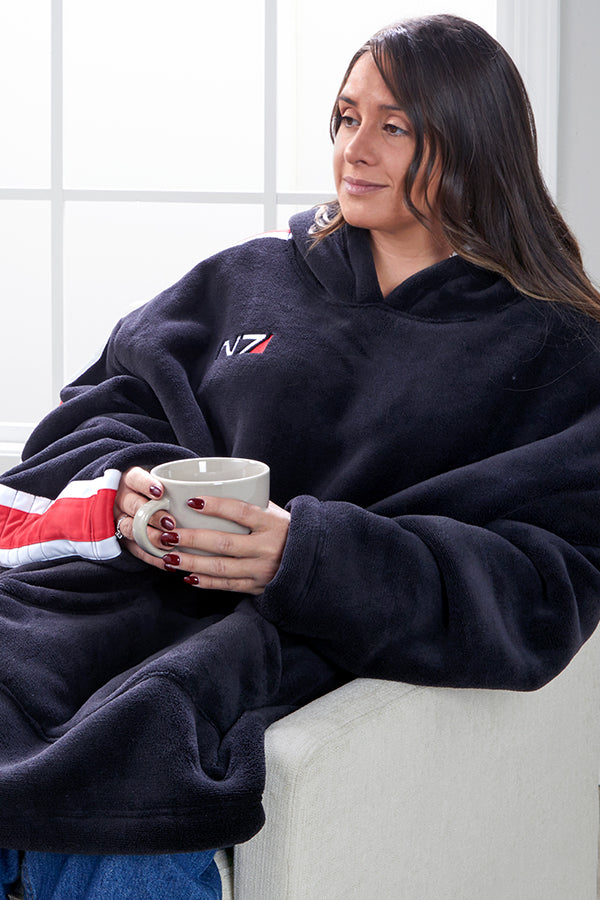 Mass Effect N7 Blanket Hoodie – Official BioWare Gear Store