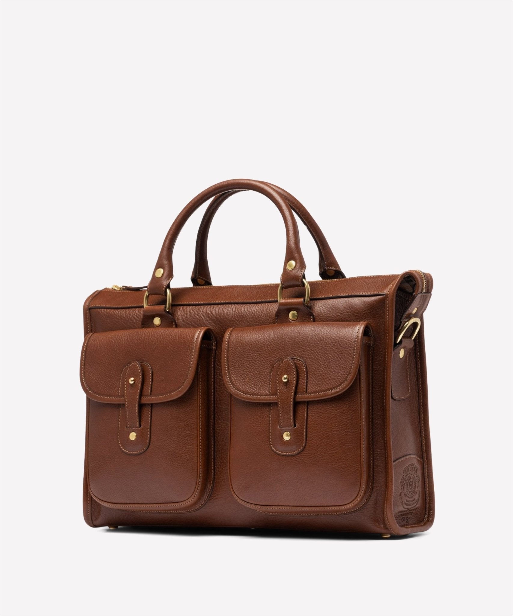 Examiner No. 5 | Vintage Chestnut Leather Briefcase | Iconic