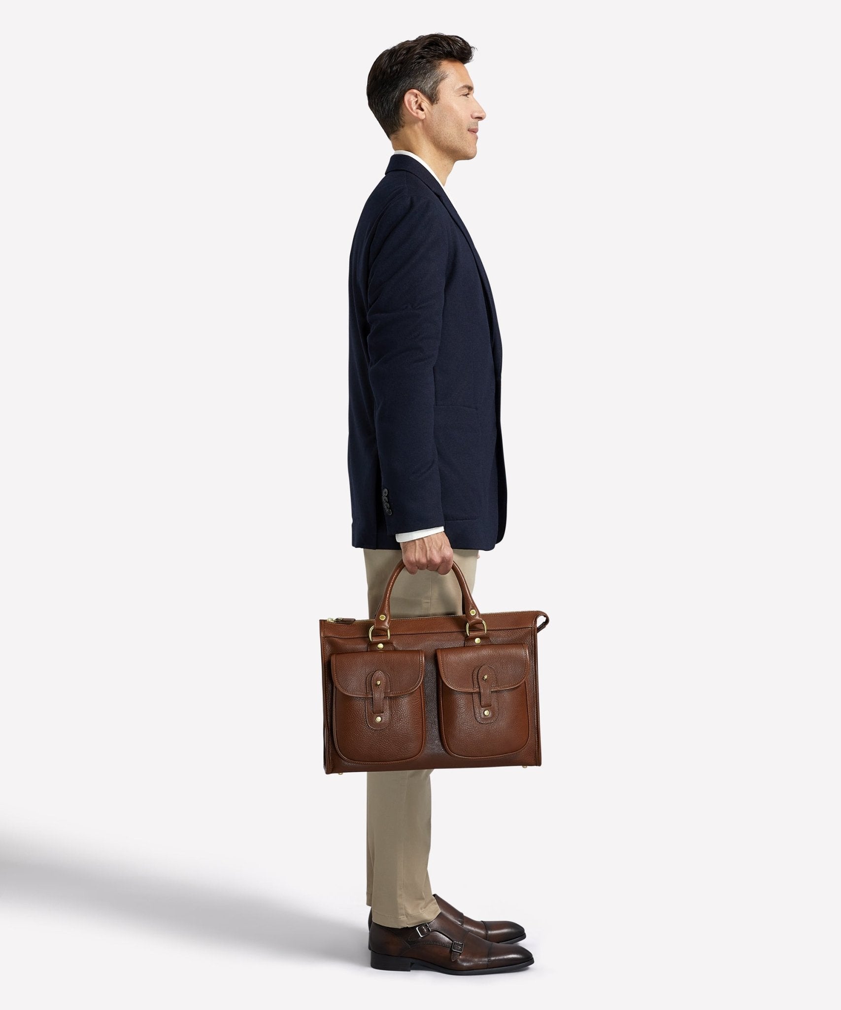 Examiner No. 5 | Vintage Chestnut Leather Briefcase | Iconic