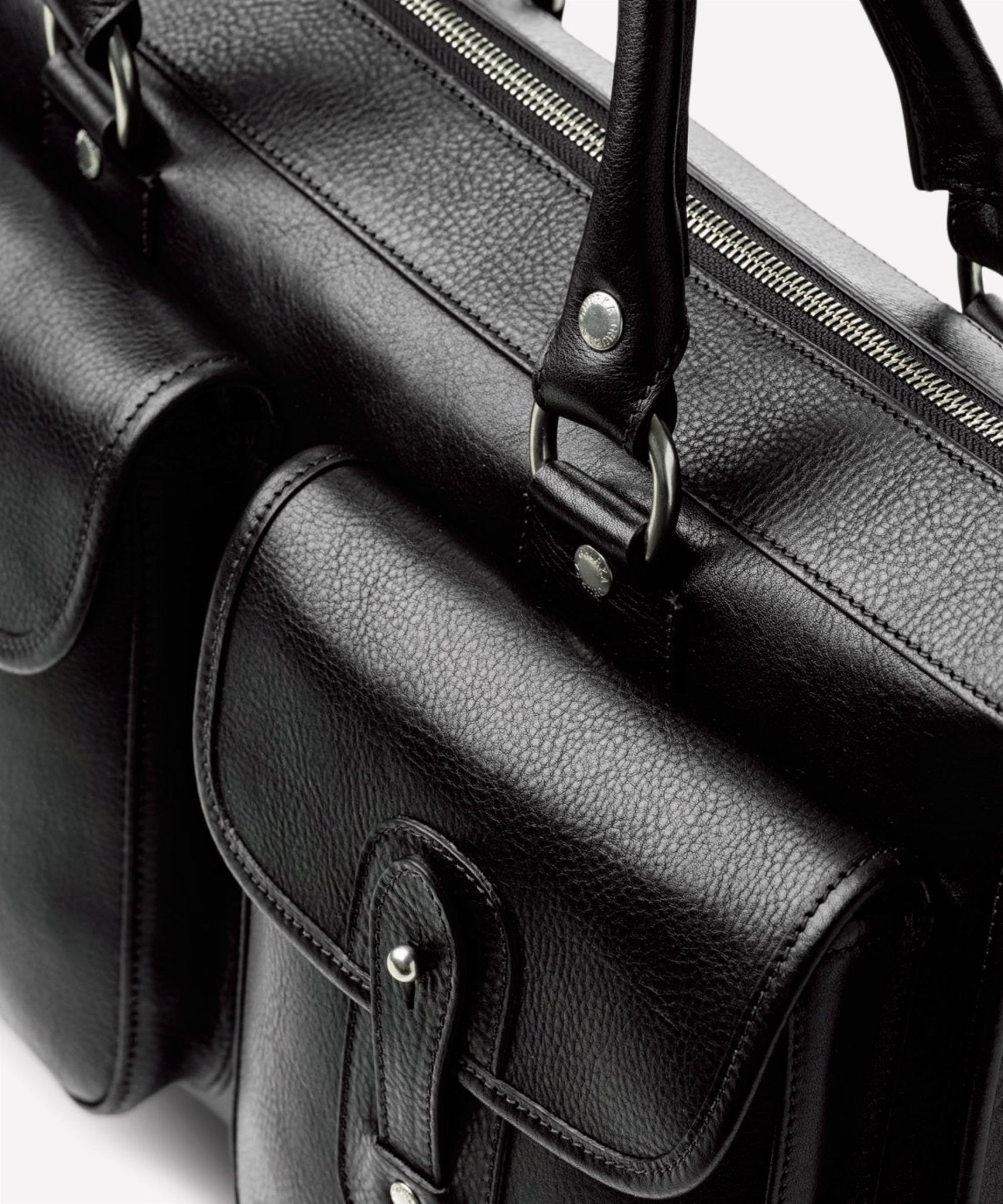 Examiner No. 5 | Vintage Black Leather Briefcase | Iconic Ghurka Style