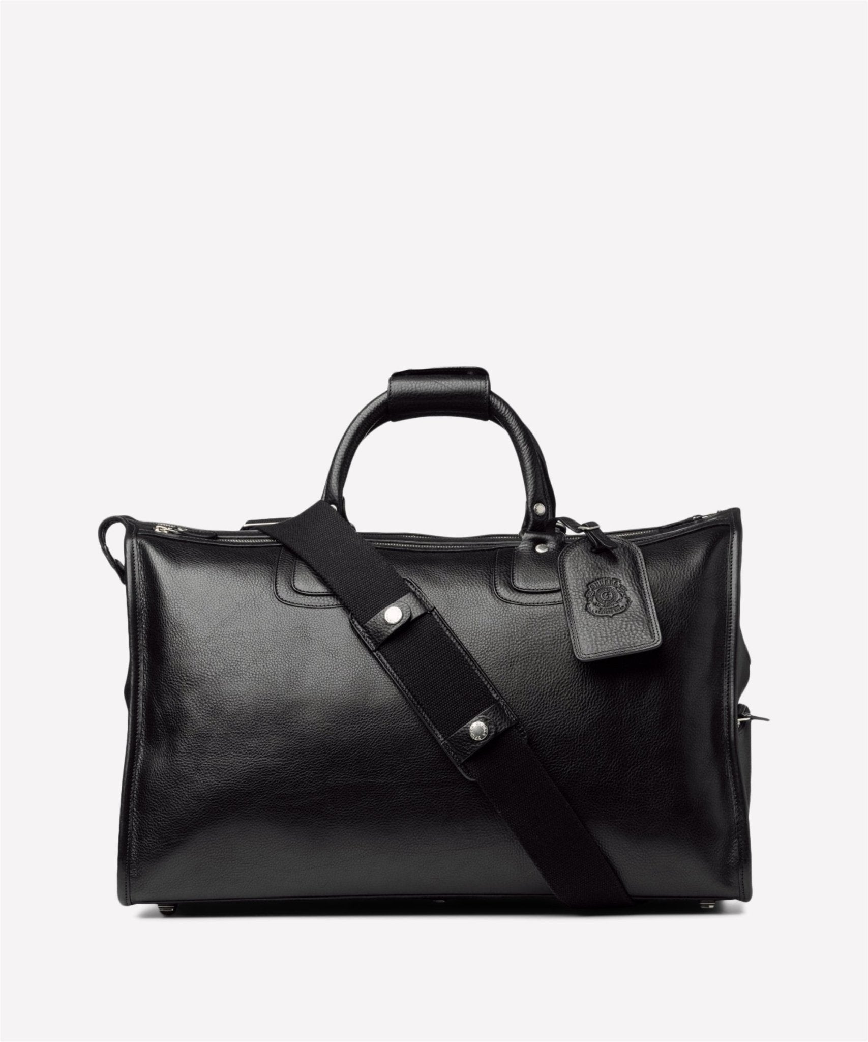 Express No. 2 | Vintage Black Leather Duffle Bag | Ghurka