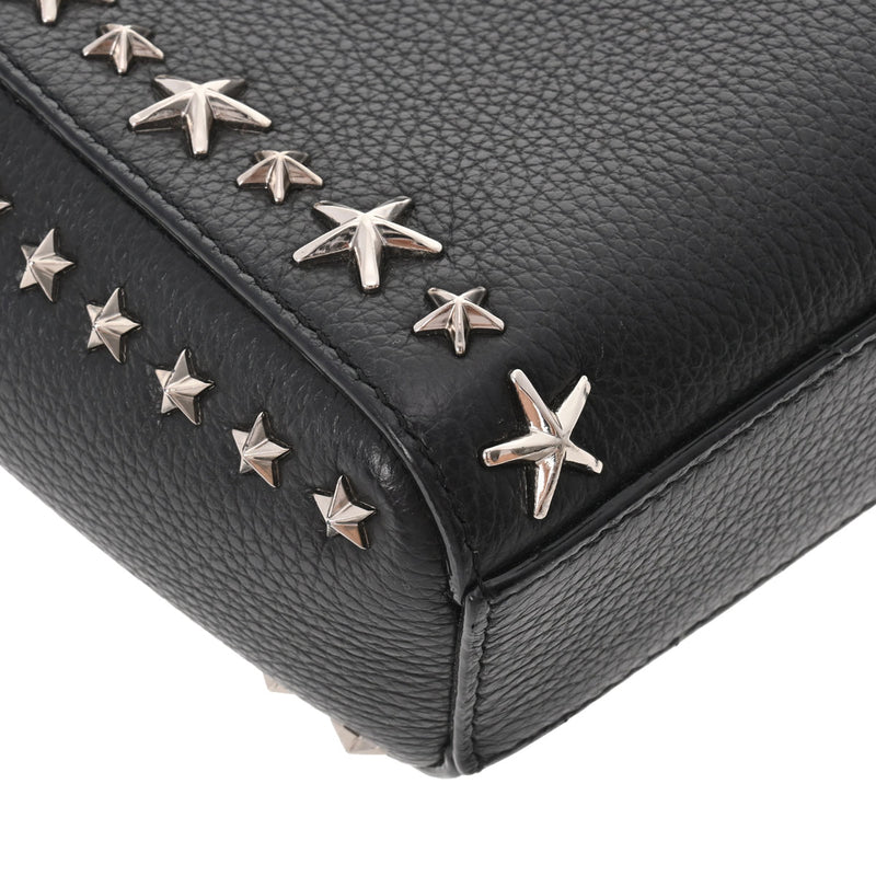 ジミーチュウ2WAYバッグ スタッズ 黒 レディース カーフ ショルダー