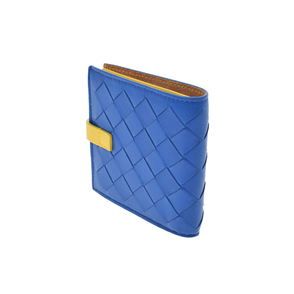 ボッテガヴェネタイントレチャート ラウンドファスナー 青/黄 ユニ