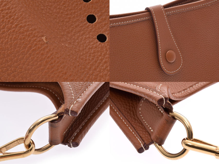 エルメス エヴリンGM ゴールド GP金具 □C刻印 レディース メンズ トゴ