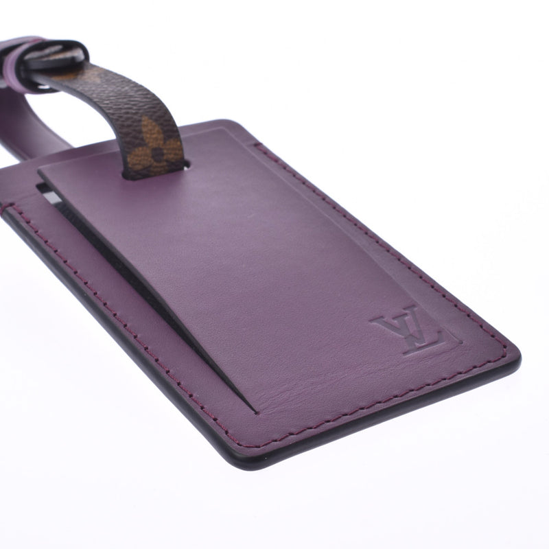 ルイヴィトンポルトアドレス ネームタグ 14145 紫/ブラウン ユニ