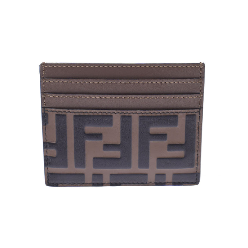 フェンディズッカ柄 パスケース ブラウン/黒 ユニセックス カード