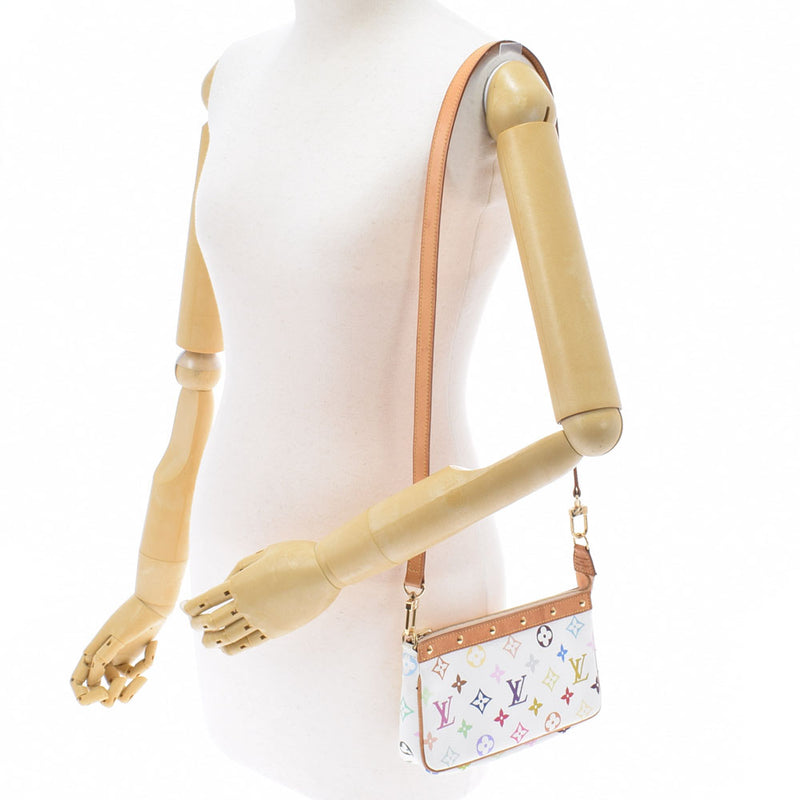 ルイヴィトンポシェット アクセソワール 14144 ブロン(白) レディース