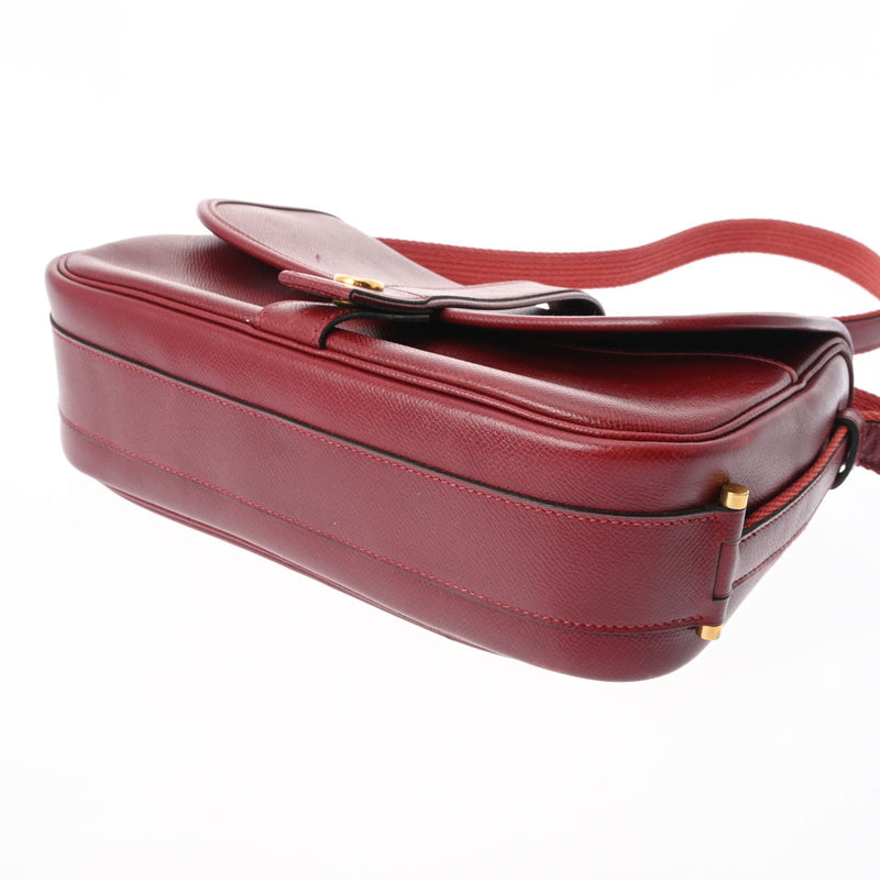 エルメスヌメア ルージュアッシュ ゴールド金具 ○S刻印(1989年頃)刻印