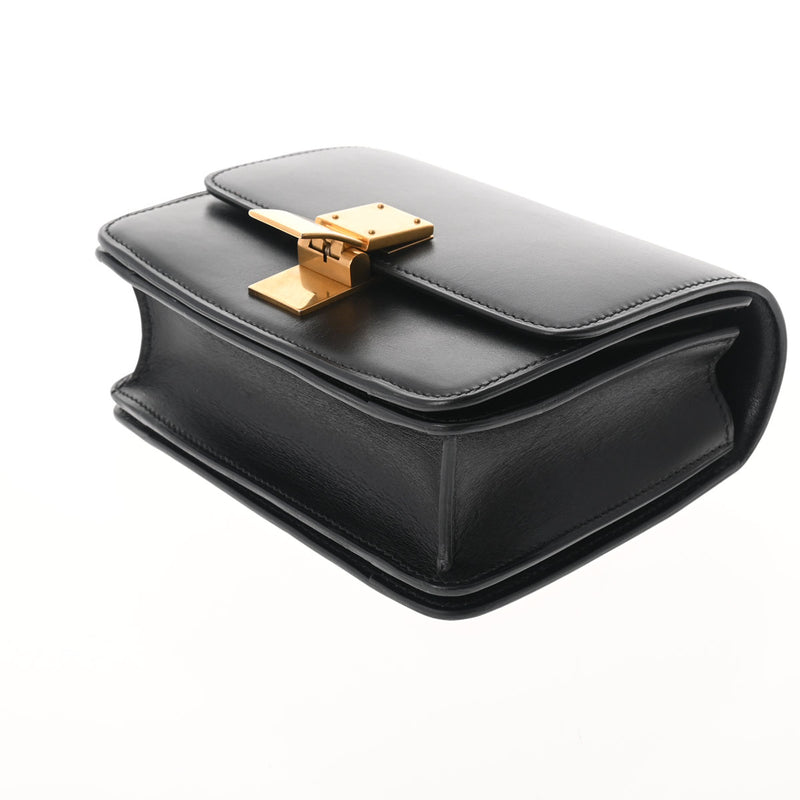 セリーヌクラシックボックス ブラック ゴールド金具 レディース レザー