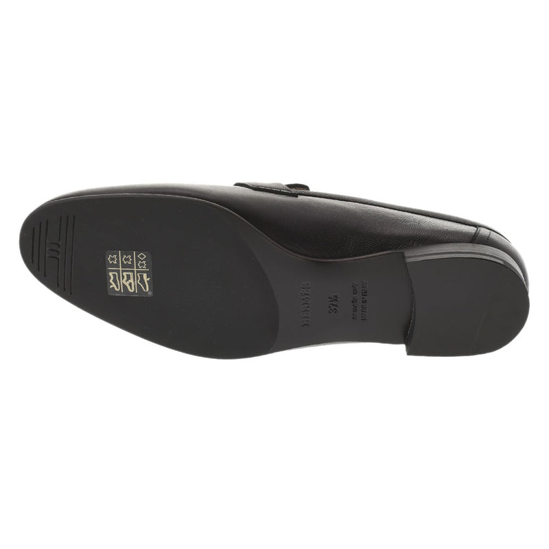 エルメスローファー H金具 サイズ37 1/2 黒 シルバー金具 レディース