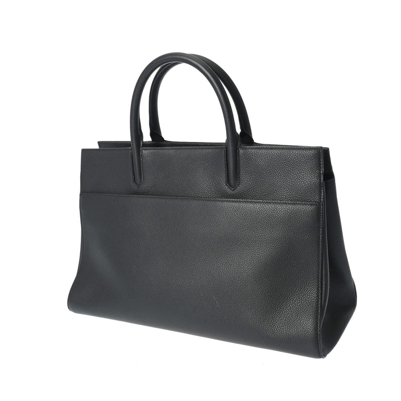 イヴサンローランカバリヴゴーシュ 2WAYバッグ 黒 シルバー金具