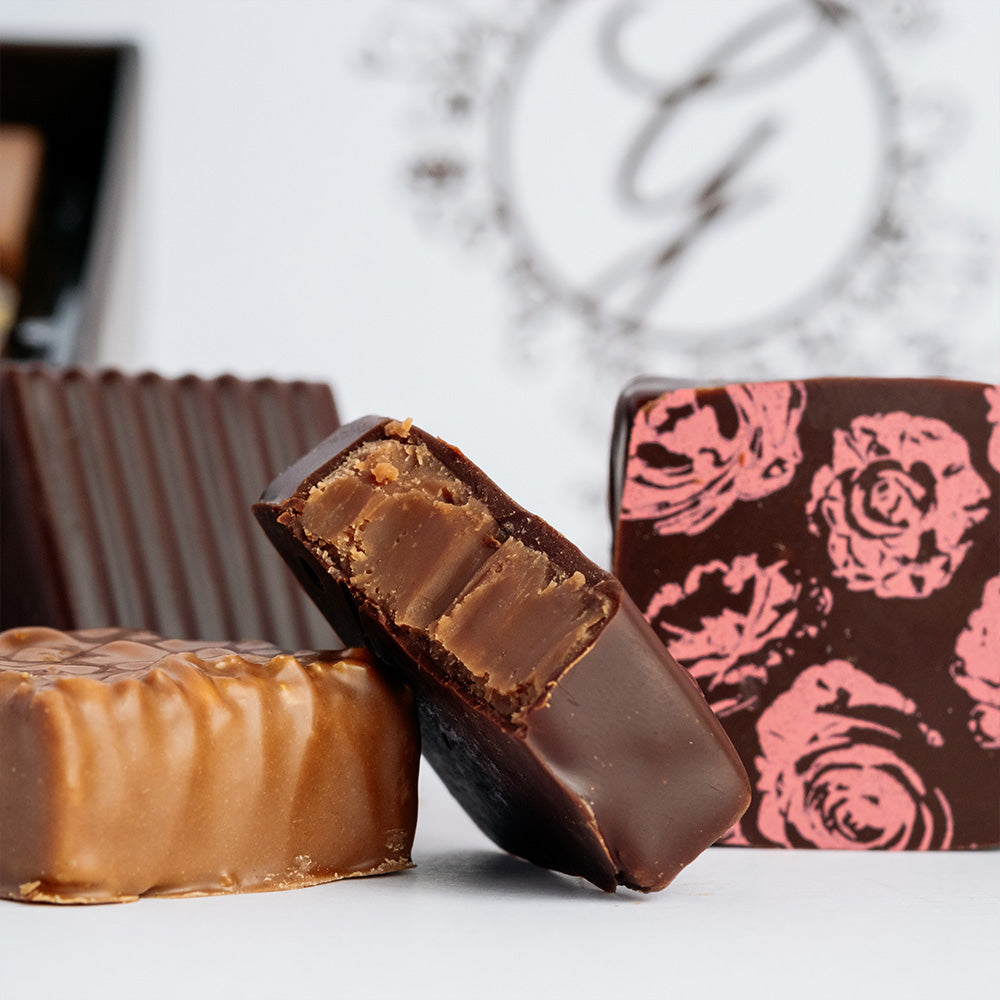 24-Piece Box Assorted Chocolate Bonbons – Ginger Elizabeth Chocolates