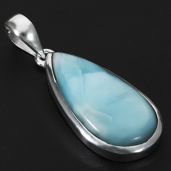 ラリマー シルバー ペンダントトップ 雫 天然石 パワーストーン