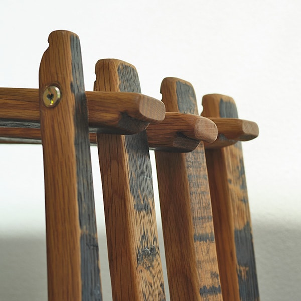 サントリー樽物語/壁掛・花入錆漆仕上げ /ウイスキー樽リメイク