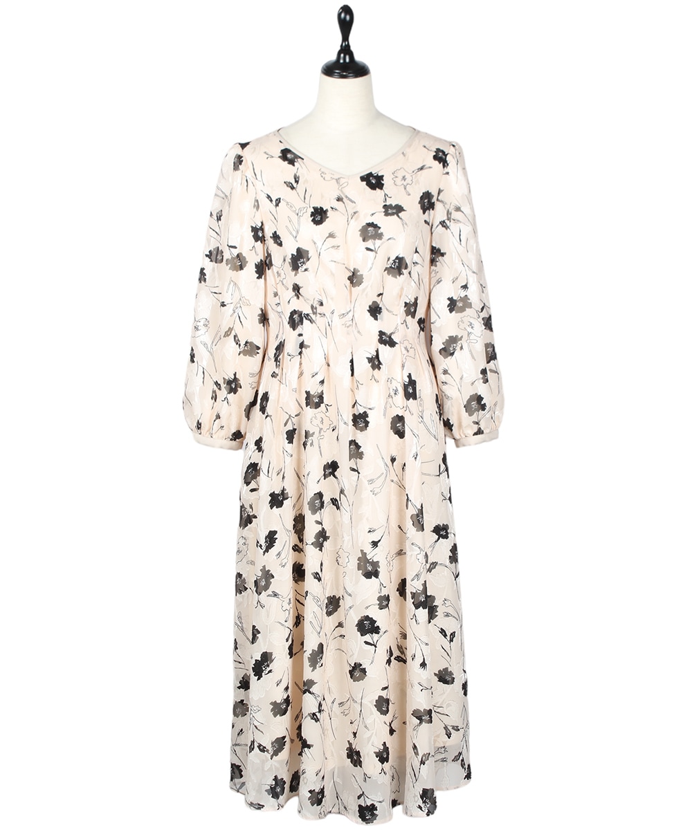 SALE】シアージャガード花柄フレアワンピース - 12Twelve Agenda