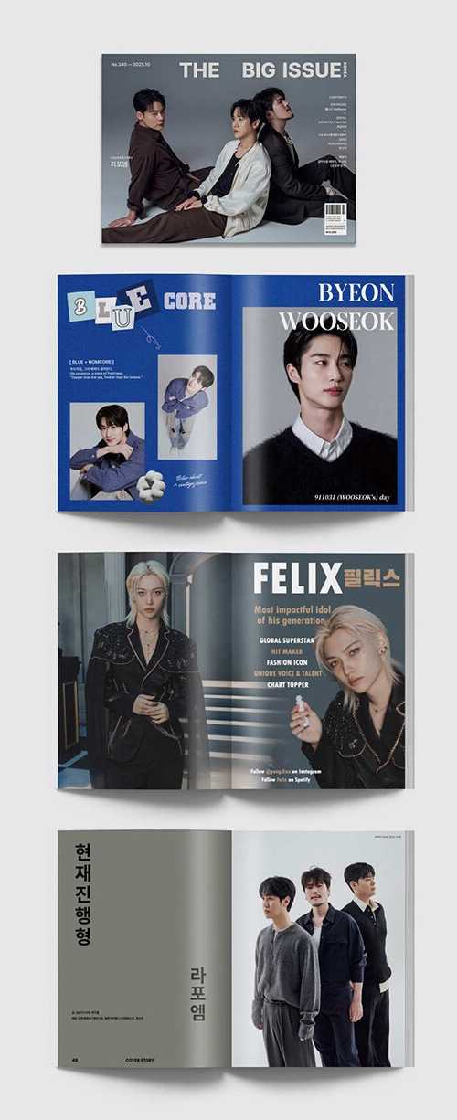 韓国芸能雑誌 THE BIG ISSUE KOREA 2025 No.340 (LA POEM表紙/ピョン