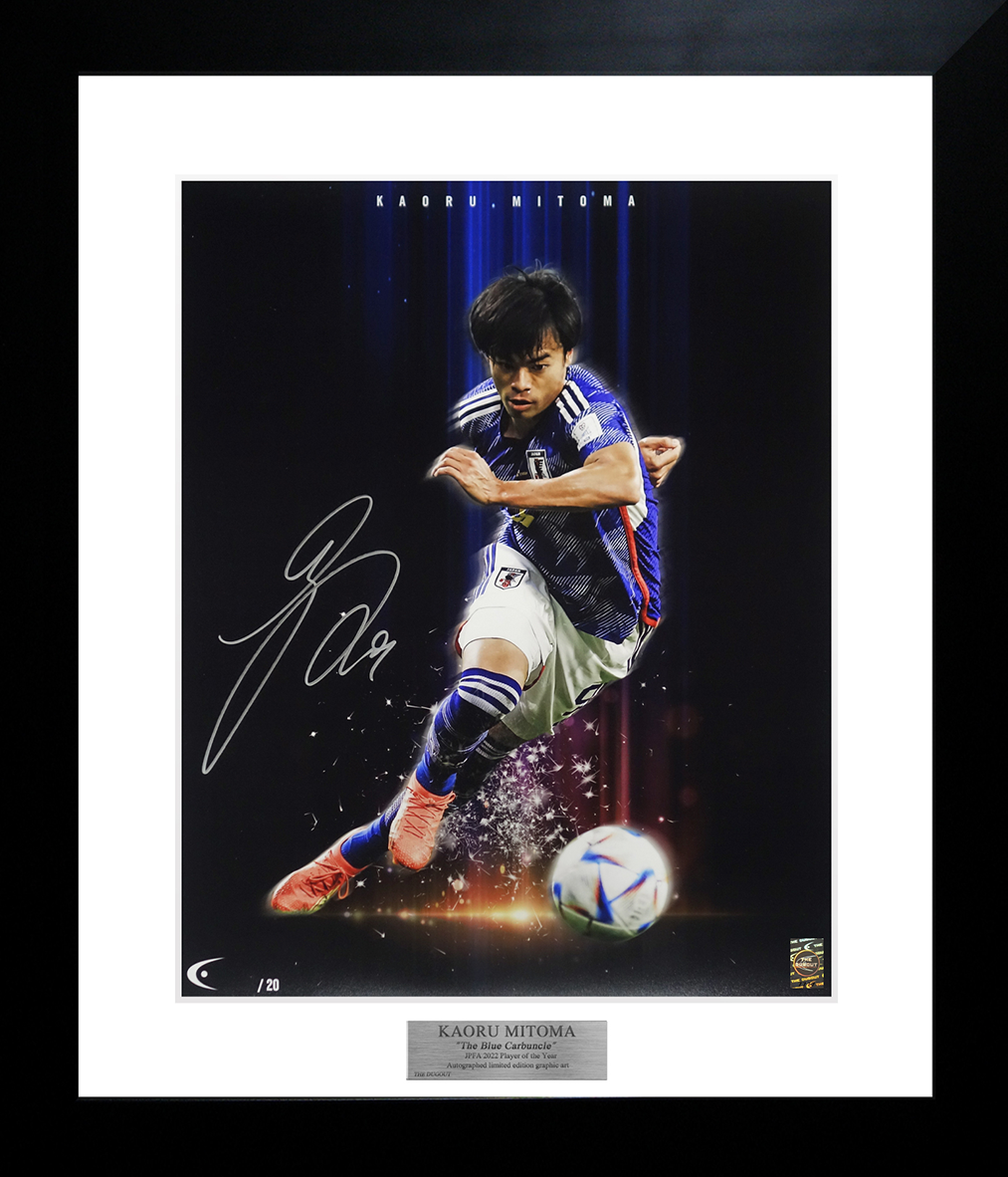 世界限定20枚] 三笘薫 直筆サイン入りグラフィックアート 