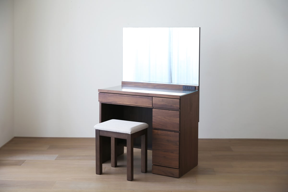 ノーチェ NOCE ブラウン木製ドレッサー 引き出し2つ ノーチェ NOCE