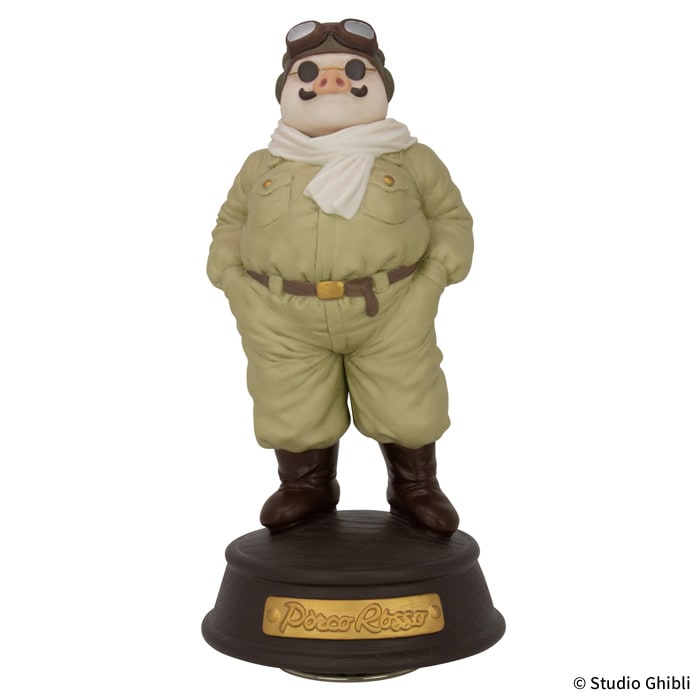 紅の豚 磁器オルゴール 飛行機服 ポルコ・ロッソ|【ぬいぐるみの