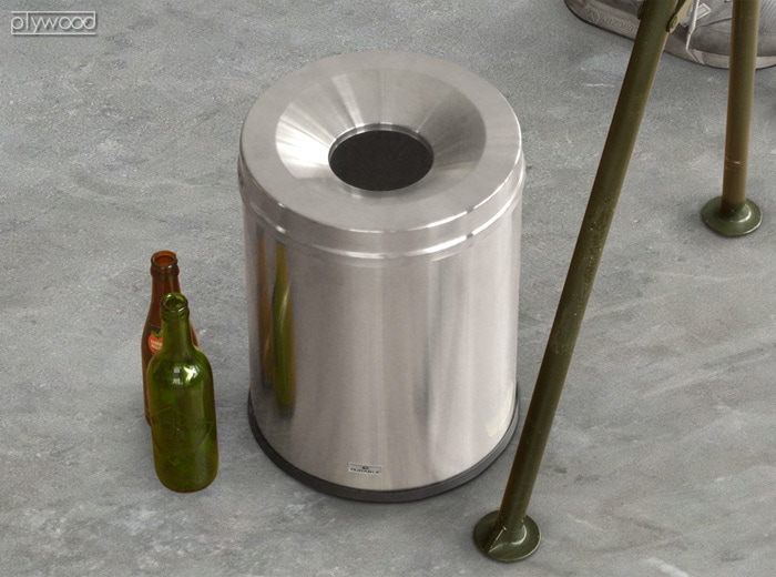 デュラブル ウェイスト バスケット ステンレス[15] DURABLE WASTE