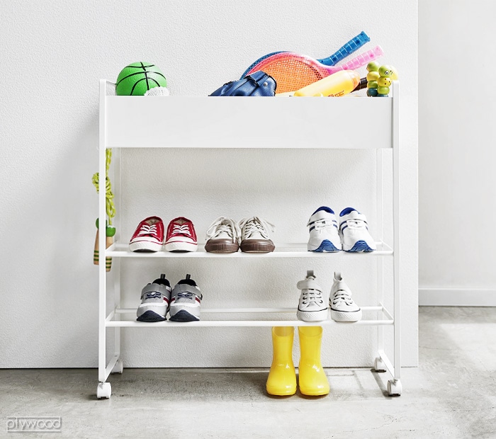 タワー キャスター付き 玄関収納ラック tower 山崎実業 | 収納,e.t.c.