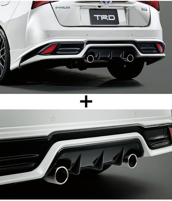プリウス50系(後期)専用 リアバンパースポイラー TRD アグレッシブ