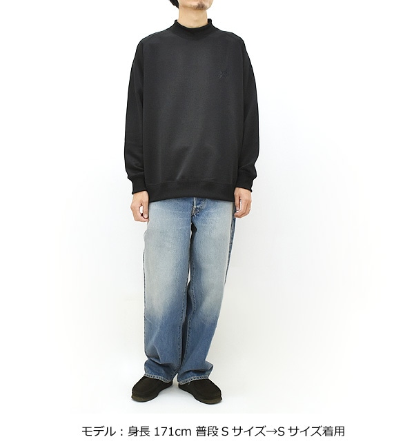 24FW】Needles ニードルズ L/S Mock Neck T -Bright Jersey