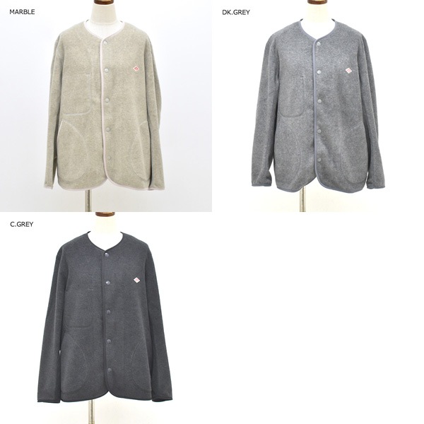 DANTON ダントン フリースノーカラージャケット JD-8911 レディース