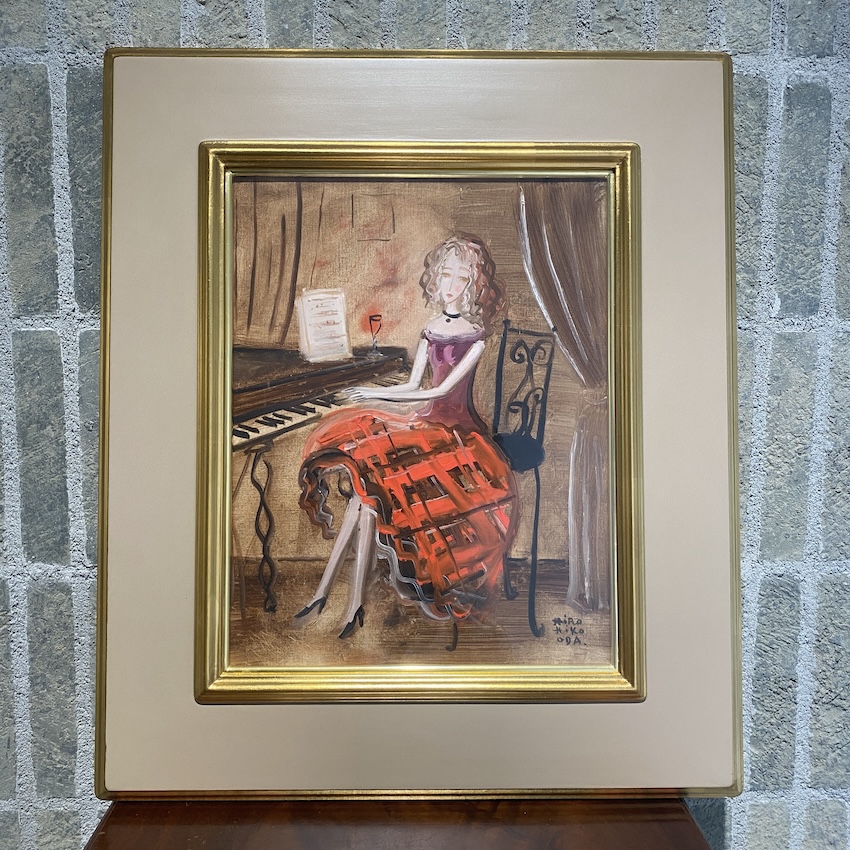 織田広比古「ピアノと少女」 ｜ 名古屋 北岡技芳堂