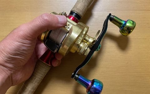 カルカッタコンクエストにゴメクサスハンドル装着