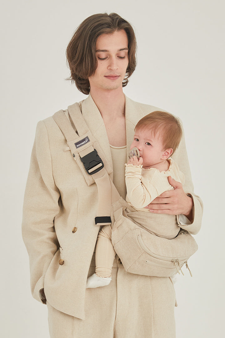 グスケット365抱っこ紐Plus【抱っこ紐+バッグ】ベージュ – GOOSEKET.JP