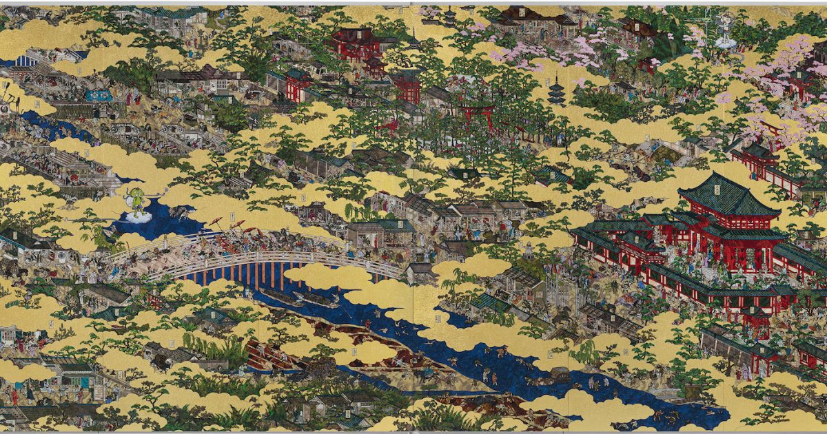 注目の新施設「直島新美術館」で、村上隆の洛中洛外図を再び見た | GOETHE