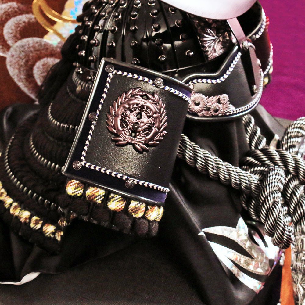 85cm Wide | Worn Helmet of Warrior Date Masamune, Black