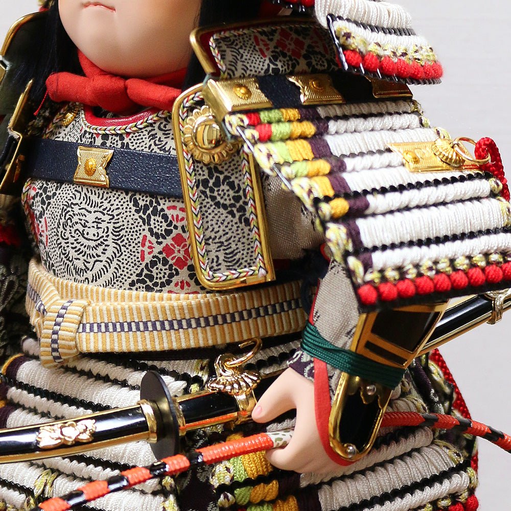 横幅30.5cm｜ケース入り 子供大将飾り 大夢｜ 五月人形 ｜おしゃれ