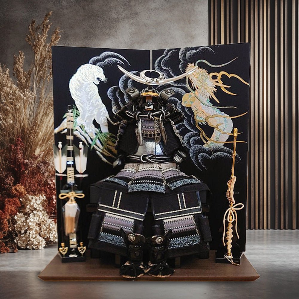 横幅60cm｜小さい五月人形の7号鎧飾り｜ 武将 上杉謙信｜ 五月飾りの