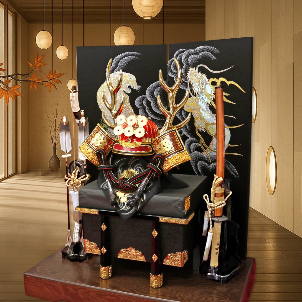 横幅85cm｜着用兜飾り 武将 真田幸村｜5月人形｜優雅で豪快｜派手で