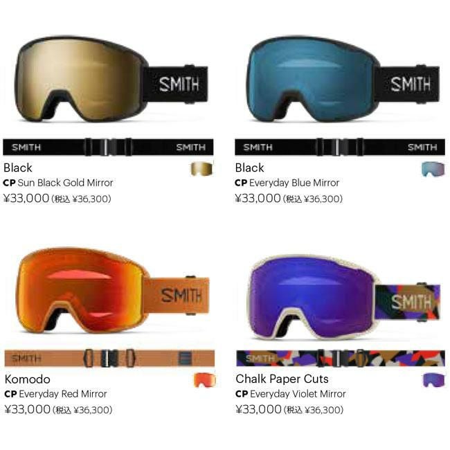 SMITH スミス ゴーグル PREVIEW BLACK 25-26 プレビュー 調光レンズ