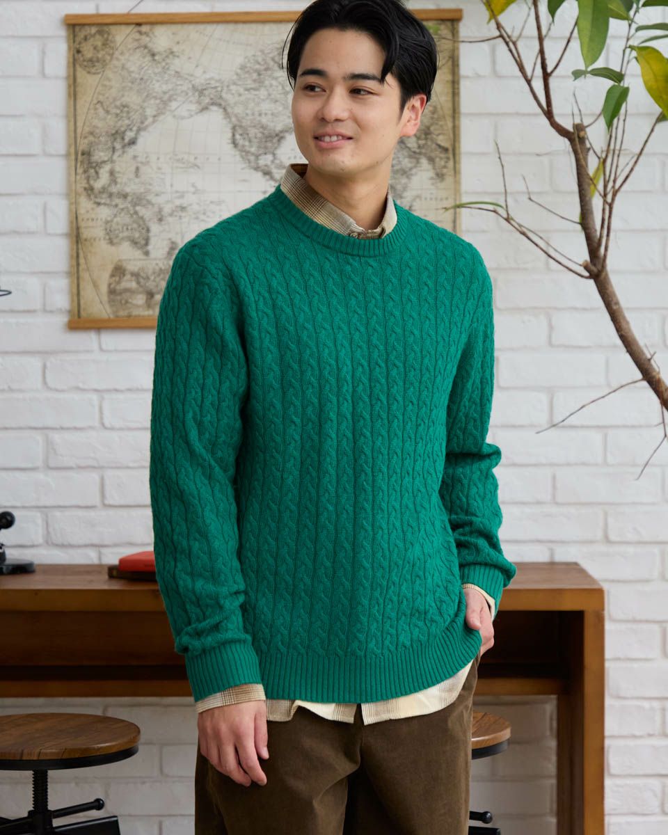 Golden Bear洗えるGBラムウールニット | ゴールデンベアストア