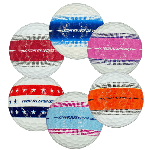 TaylorMade Tour Response Stripe Color Mix - 1 Dozen Golf Balls