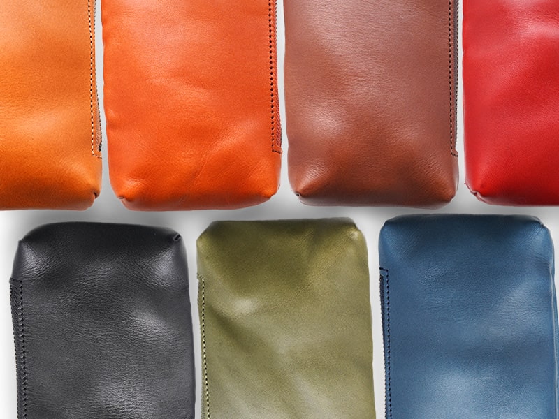 栃木レザー】日本製 マルチポーチ / マルチケース タテ型 Mサイズ 本革